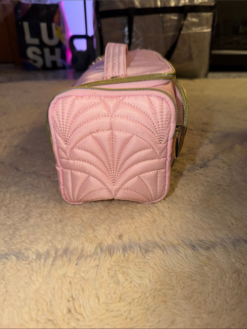 Lug Wicked Bubble Pink Quilted Cosmetic Bag - Picture 5 of 7